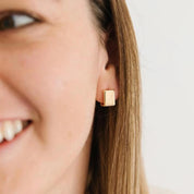 Pendientes de aro cuadrados geométricos para mujer, aretes de acero inoxidable de Color dorado, tendencia 2024, joyería Piercing, regalo de boda