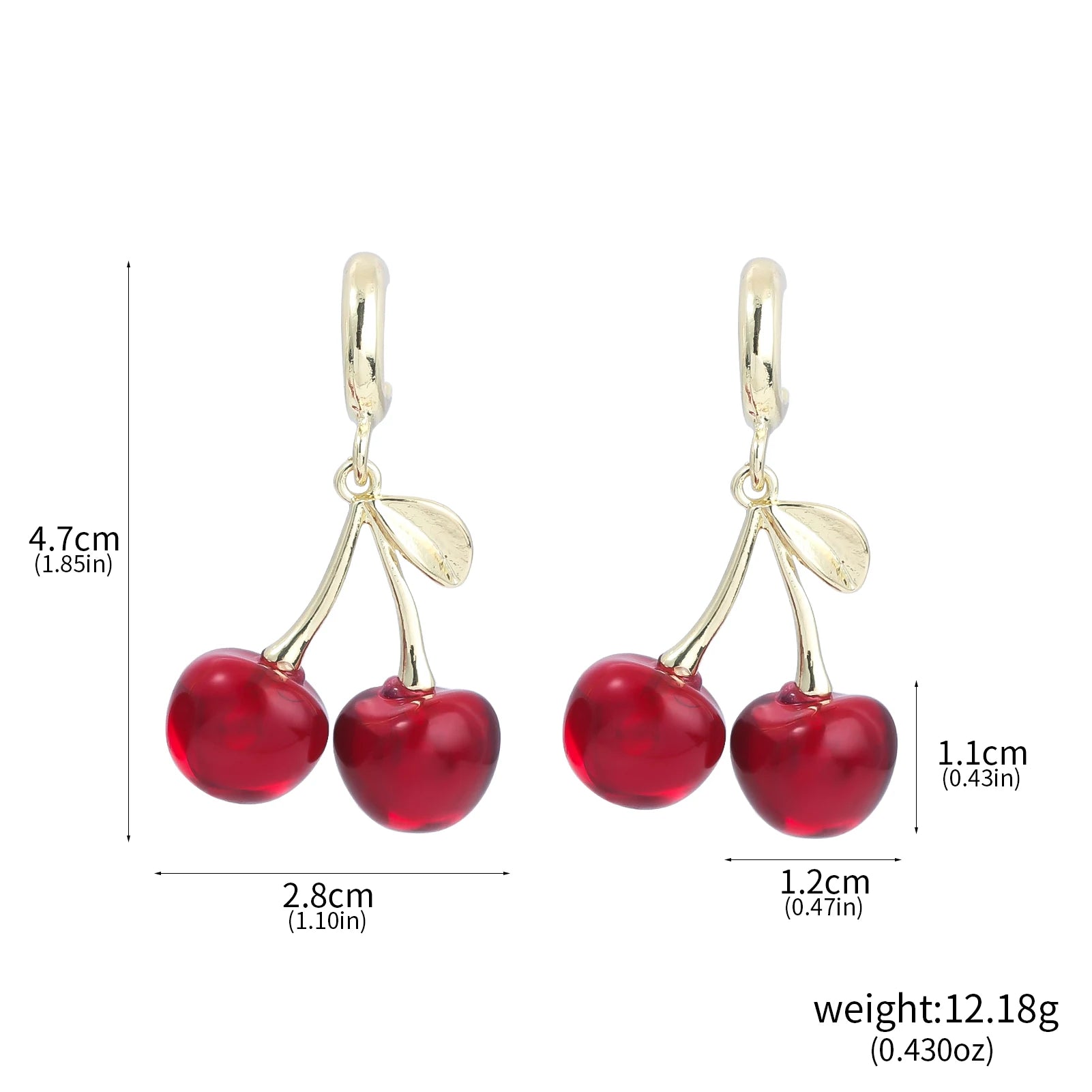 Pendientes de cereza dulce, diseño creativo de moda, pendientes de frutas delicados y elegantes para mujer, accesorios de joyería, regalos