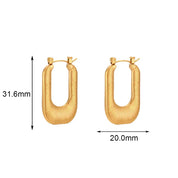 Pendientes elegantes con textura