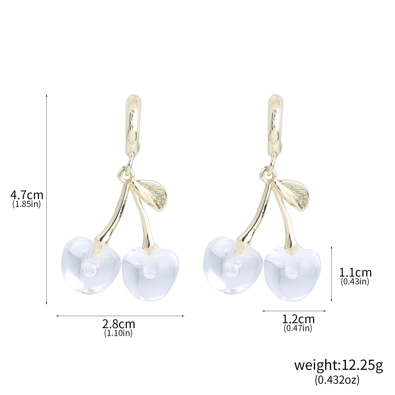 Pendientes de cereza dulce, diseño creativo de moda, pendientes de frutas delicados y elegantes para mujer, accesorios de joyería, regalos