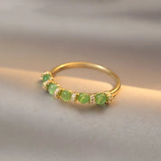 Anillo de ópalo ajustable