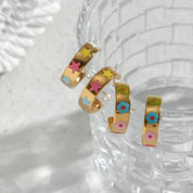 Pendientes de aro con estrella