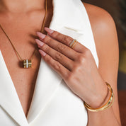 Anillo ajustable en capas de araña - Oro