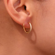 Pendientes de doble circonita