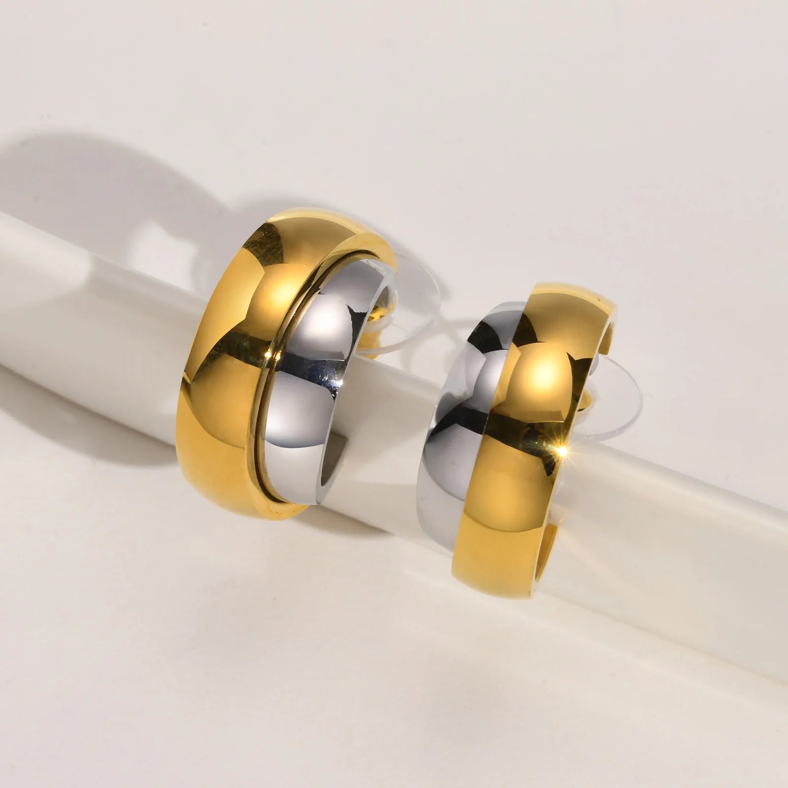 Pendientes de aro minimalistas elegantes en forma de C para mujeres, mamás y niñas, nuevas delicadas cadenas de acero inoxidable, pendientes con pasador, joyería 2023