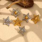 Pendientes de estrella minimalistas
