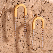 Elegantes pendientes de circonita