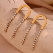 Elegantes pendientes de circonita