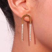 Elegantes pendientes de circonita