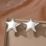 Pendientes de acero inoxidable para mujer, aretes brillantes de Súper Hada con forma de estrella exquisita y fresca, joyería con textura adornada, mejor amigo