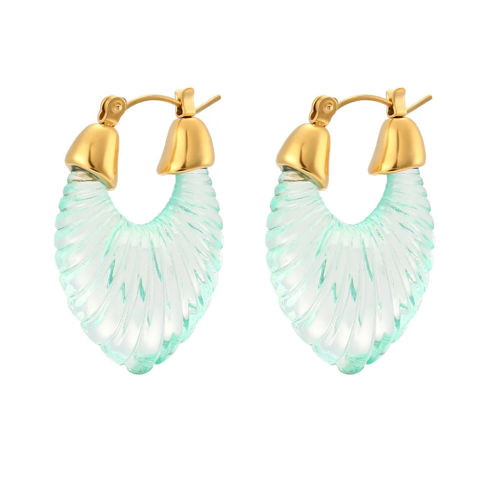 Pendientes de hoja de acrílico
