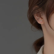 Pendientes pequeños y bonitos de fresa roja para mujer, pendientes de regalo de cumpleaños, accesorios de joyería