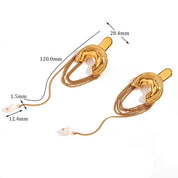 Pendientes de cadena de perlas