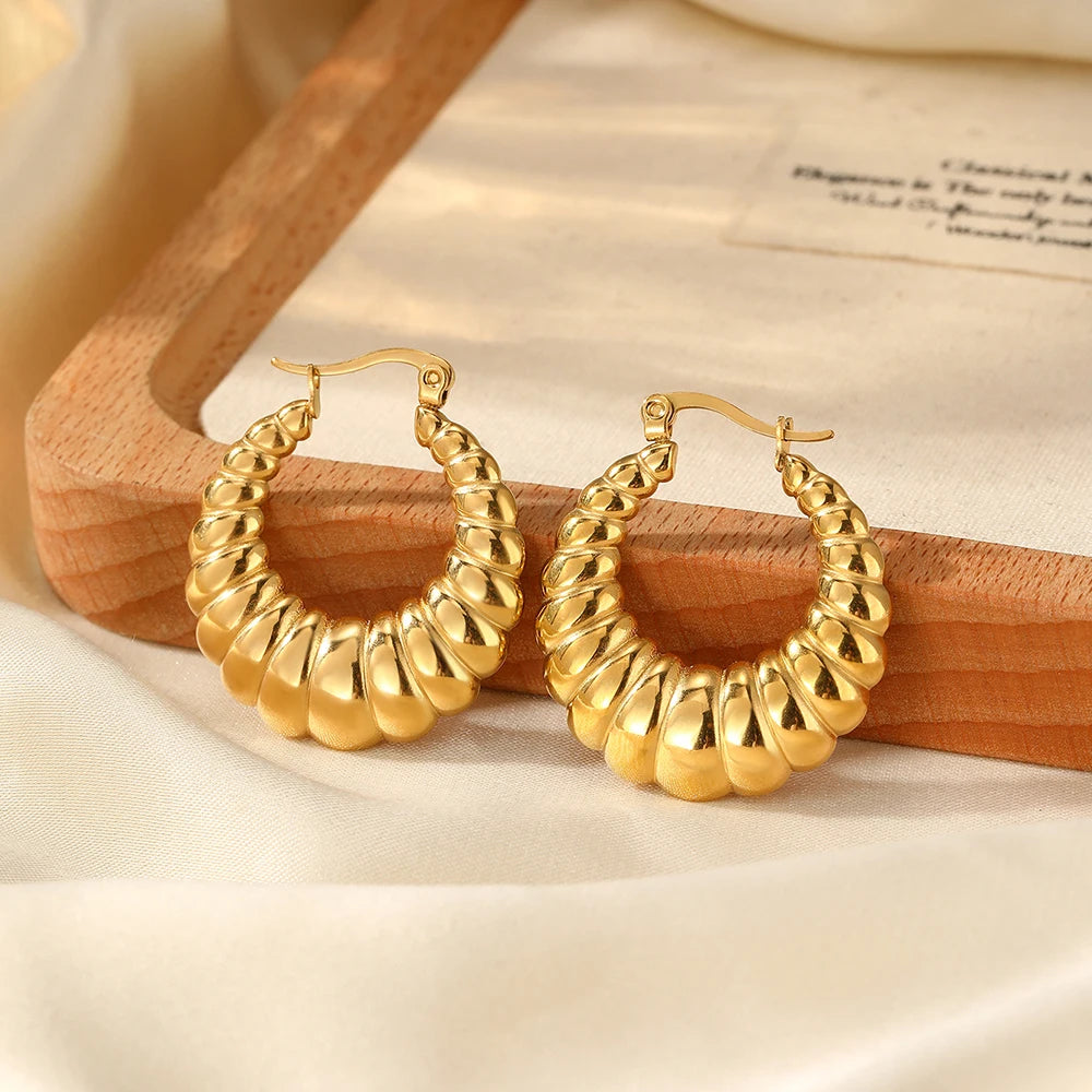 Pendientes de acero inoxidable, nuevos diseños de moda, pendientes de escultura de silueta Vintage extraños para mujer, joyería, recuerdos de fiesta