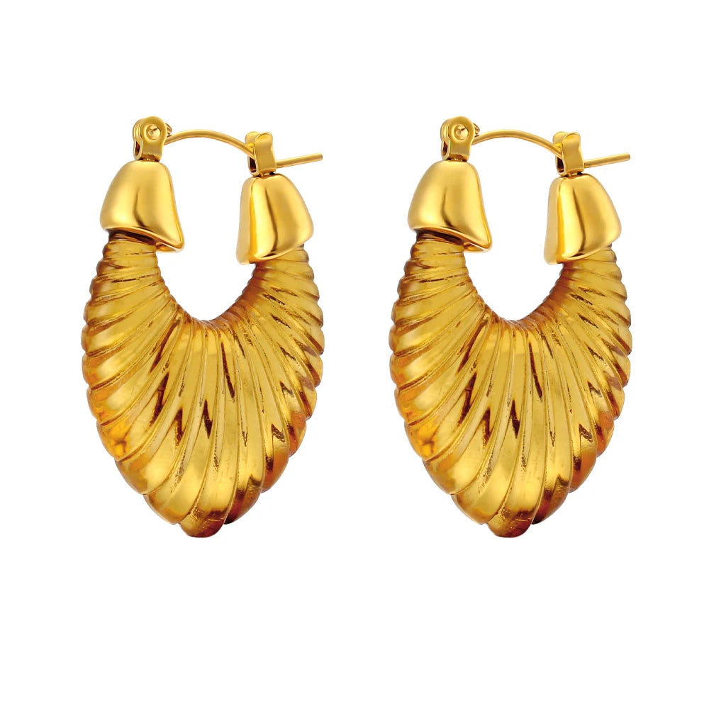 Pendientes de hoja de acrílico