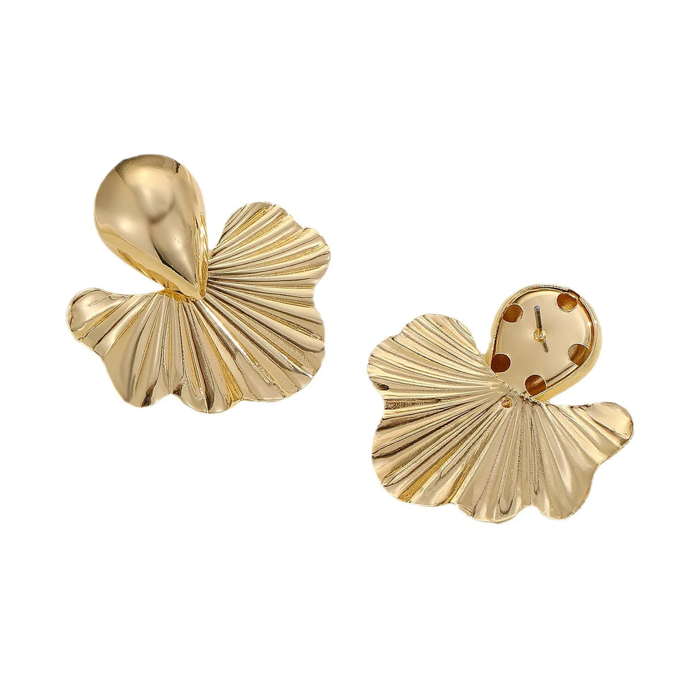KMVEXO-pendientes de tuerca geométricos Vintage para fiesta Punk para mujer, aretes de hojas de albaricoque, accesorios de joyería para oreja a la moda, Gif 2024