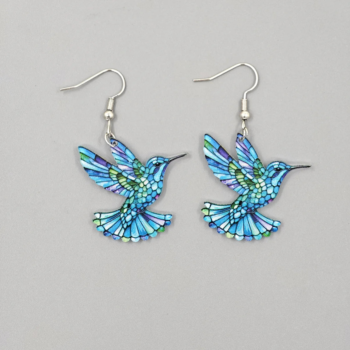 Pendientes acrílicos de pájaros coloridos del Festival de Primavera transfronterizo de Europa y América, nuevos pendientes Retro de moda superventas 2024