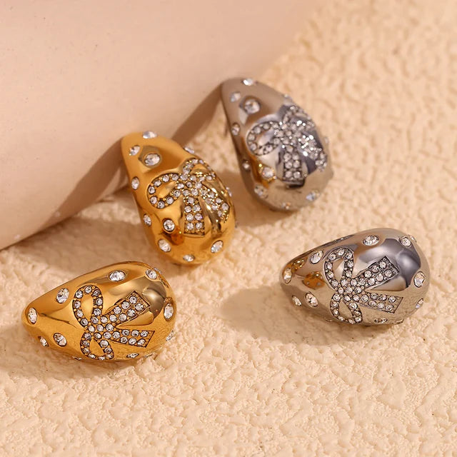 Pendientes de gota de agua de lujo
