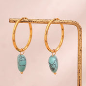 Pendientes de aro con forma de corazón