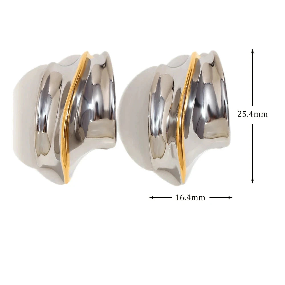 Elegantes pendientes de oro