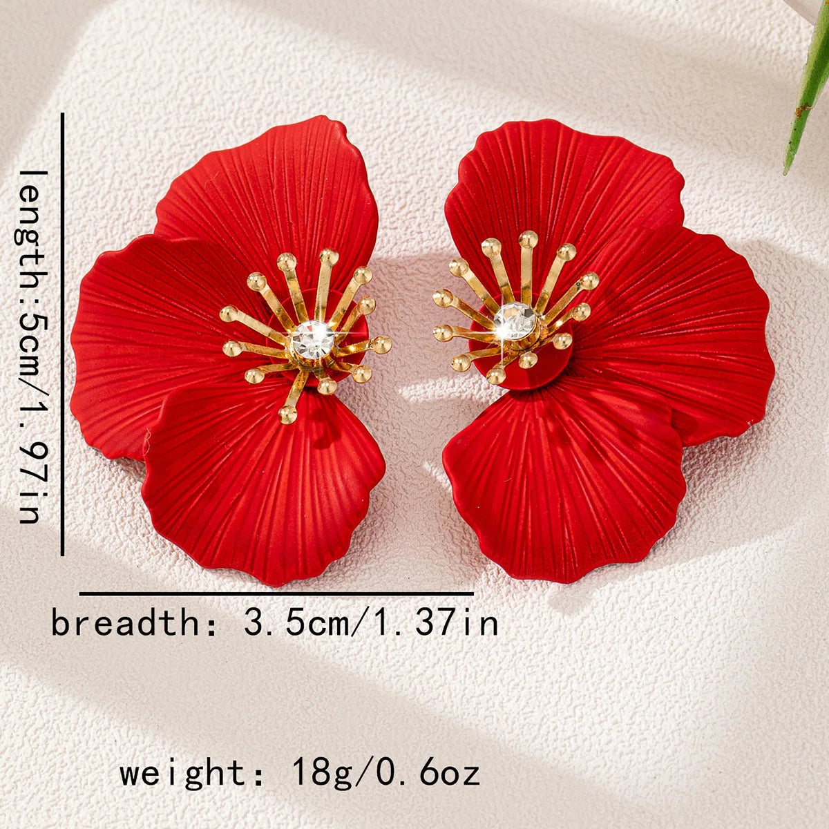 Pendientes de flores lacadas con diamantes de imitación de lujo, pendientes elegantes a la moda para mujeres, banquetes, fiestas de regalos, venta al por mayor