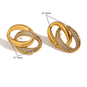 Elegantes pendientes de oro