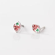 Pendientes pequeños y bonitos de fresa roja para mujer, pendientes de regalo de cumpleaños, accesorios de joyería