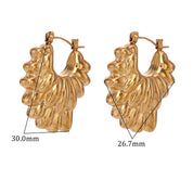Pendientes de doble pétalo