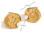 Pendientes de concha de perla