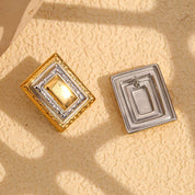 Pendientes rectangulares vintage