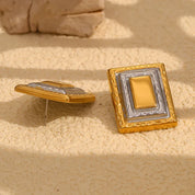 Pendientes rectangulares vintage