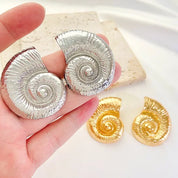 Pendientes Punk bohemios de caracol grande para mujer, Piercing grueso único a la moda, accesorios de vacaciones, regalos de cumpleaños y aniversario