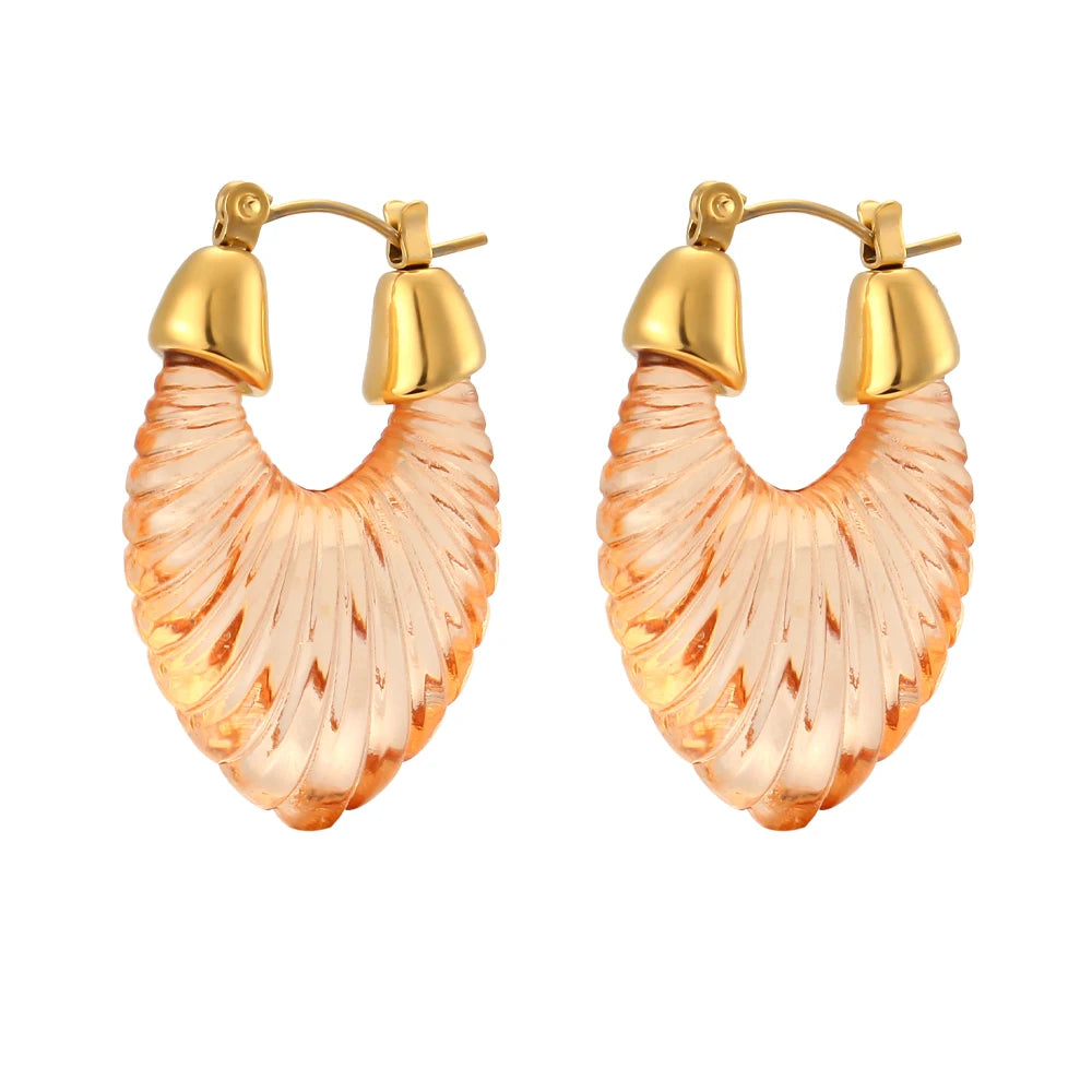 Pendientes de hoja de acrílico