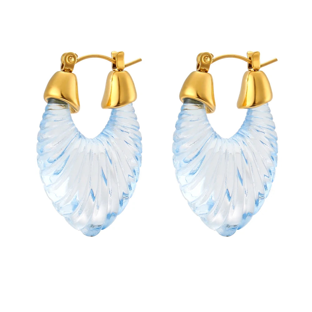 Pendientes de hoja de acrílico