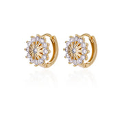 Pendientes de copo de nieve para mujer, pendientes de acero inoxidable de Color dorado, tendencia 20224, joyería estética de flores de lujo para las orejas, envío gratuito
