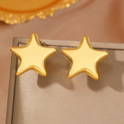Pendientes de acero inoxidable para mujer, aretes brillantes de Súper Hada con forma de estrella exquisita y fresca, joyería con textura adornada, mejor amigo