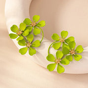 Pendientes de flores tridimensionales Retro geométricos para mujer, regalo de fiesta, joyería de moda, accesorios para las orejas BE490