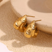 Pendientes de gancho chapados