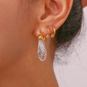 Pendientes de hoja de acrílico