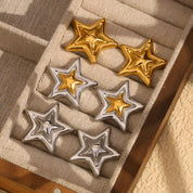 Pendientes de estrella minimalistas