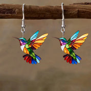 Pendientes acrílicos de pájaros coloridos del Festival de Primavera transfronterizo de Europa y América, nuevos pendientes Retro de moda superventas 2024