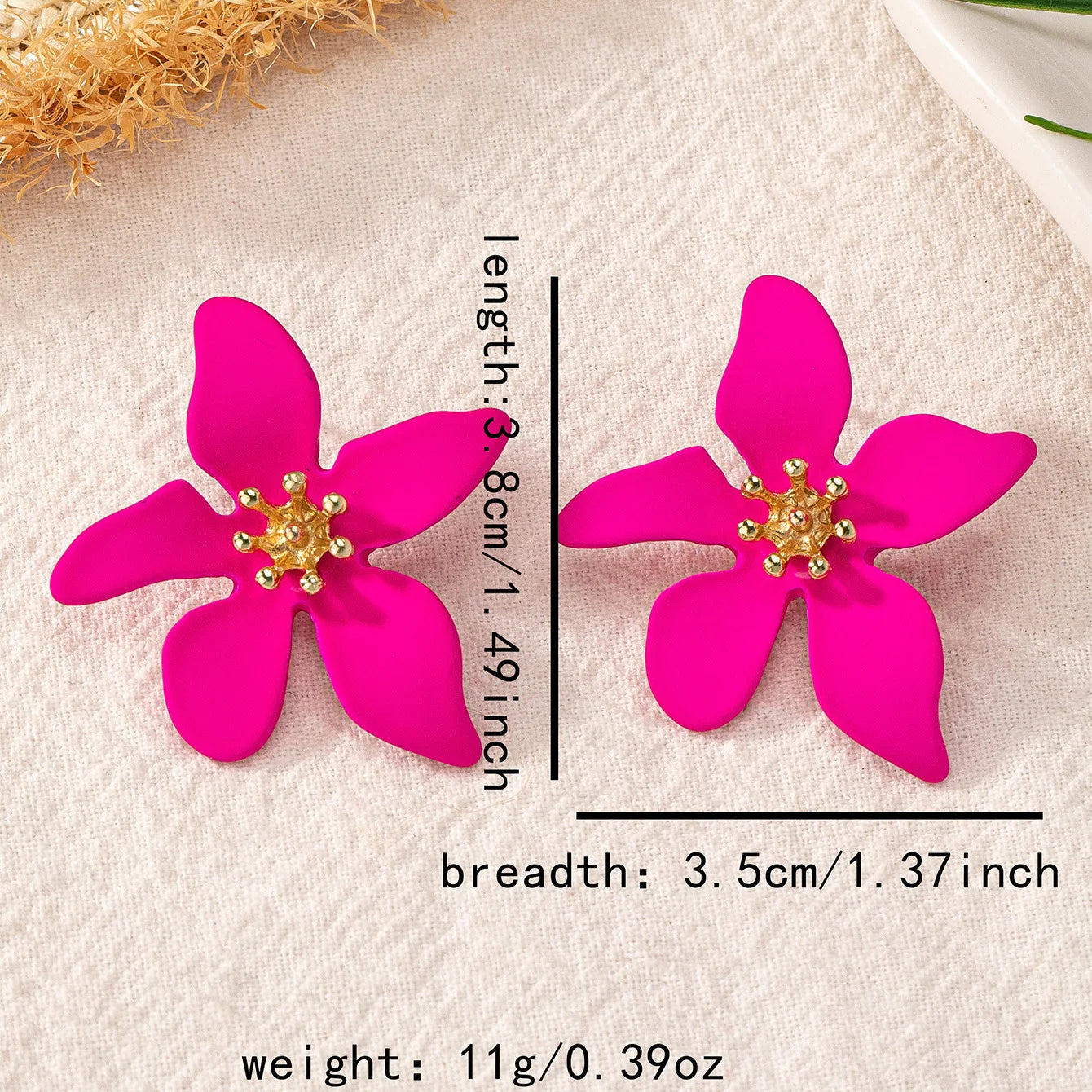 Pendientes de tuerca con elemento floral, accesorios para las orejas de temperamento Retro, regalo de fiesta, joyería de moda OL E482