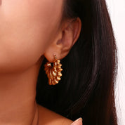 Pendientes de doble pétalo