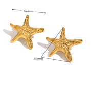 Pendientes de estrella de mar