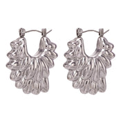 Pendientes de doble pétalo