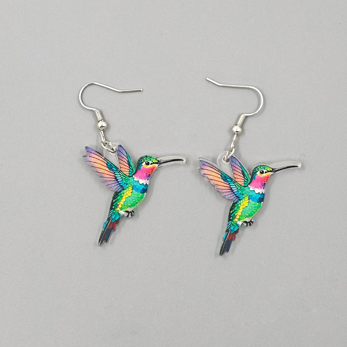 Pendientes acrílicos de pájaros coloridos del Festival de Primavera transfronterizo de Europa y América, nuevos pendientes Retro de moda superventas 2024