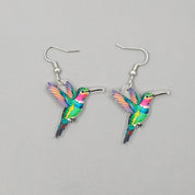 Pendientes acrílicos de pájaros coloridos del Festival de Primavera transfronterizo de Europa y América, nuevos pendientes Retro de moda superventas 2024