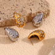 Pendientes de gota de agua de lujo