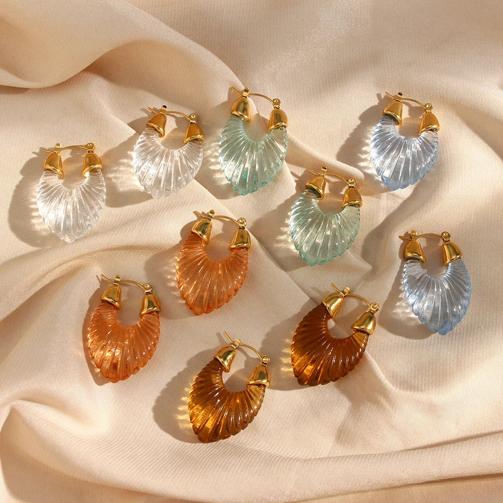 Pendientes de hoja de acrílico