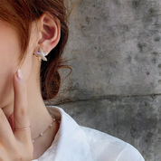 Nuevo tipo de pendientes de estrella de mar para dormir, temperamento femenino, pendientes de diseño exquisito, regalos de fiesta, joyería de moda para mujer